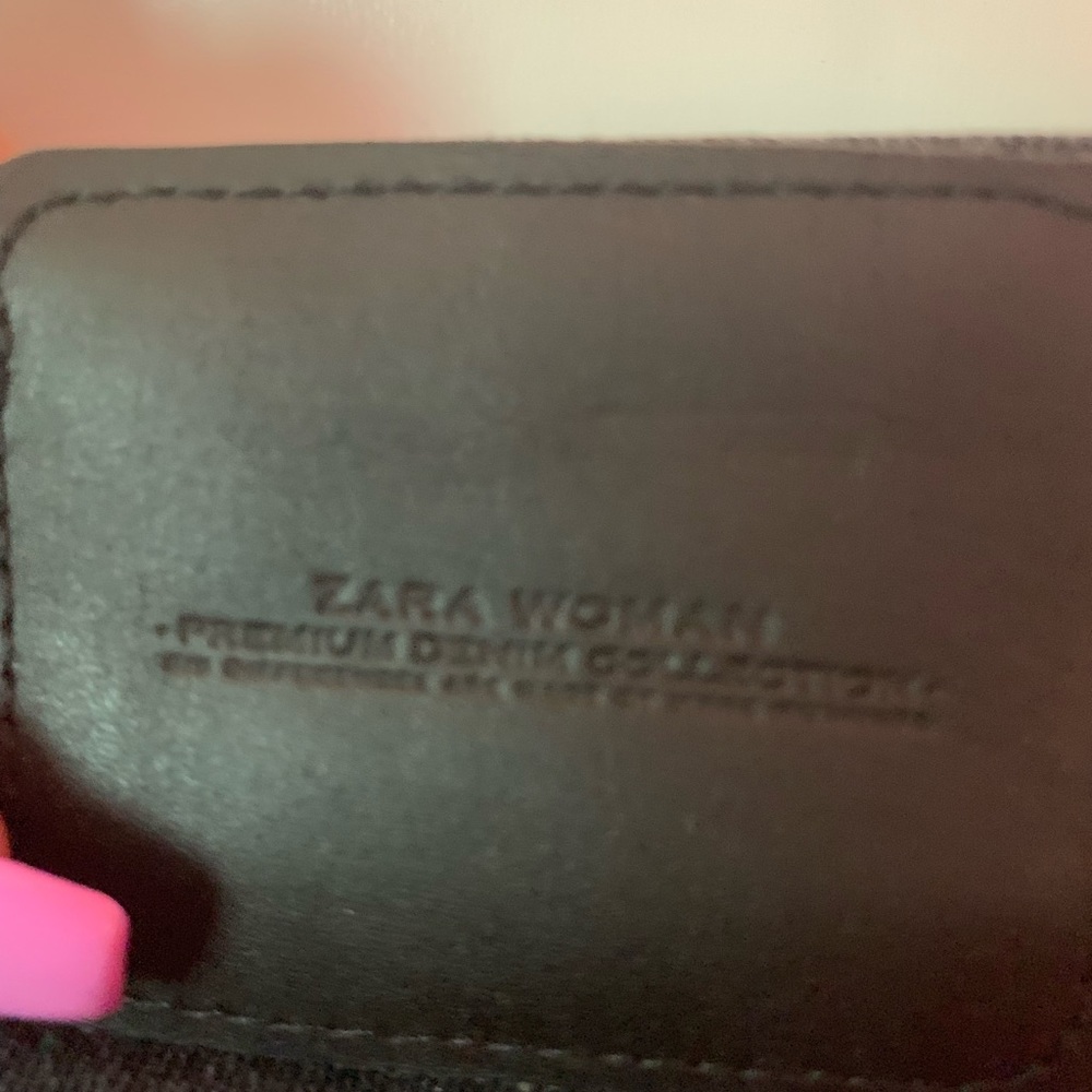 Zara black cropped jeans with zipper details - Picture 8 of 8